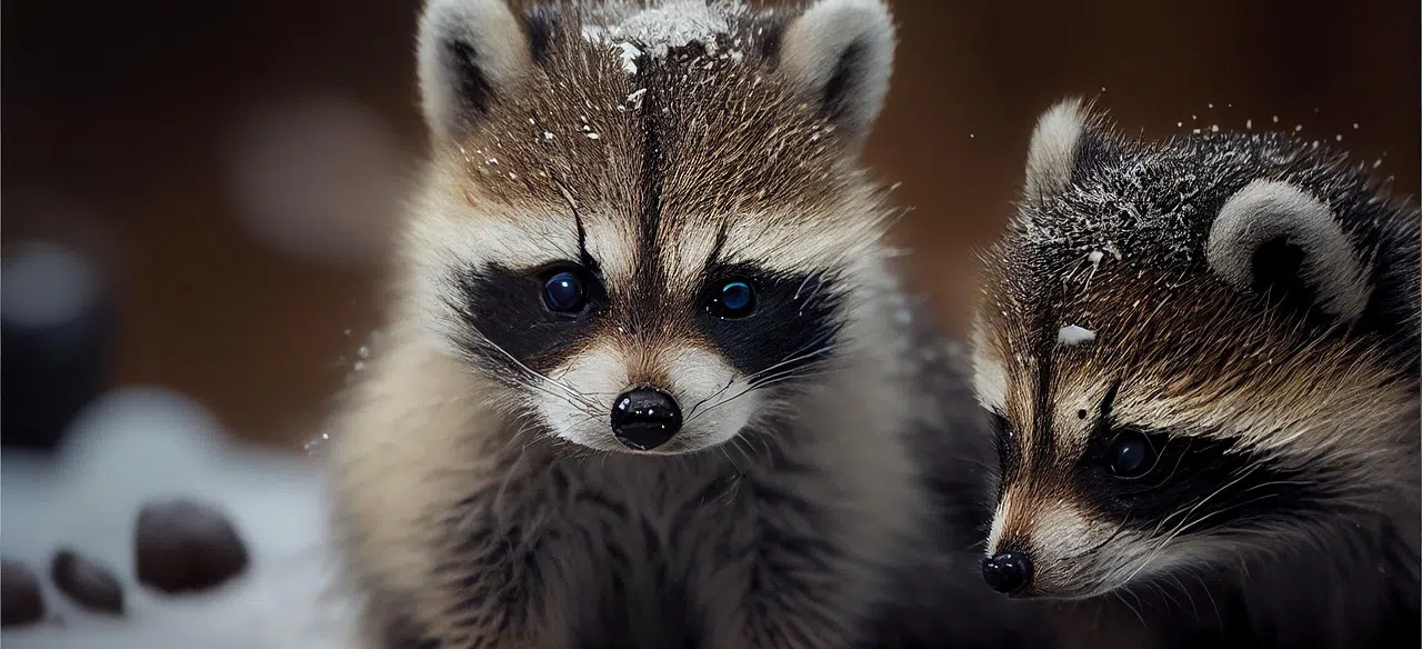 Raccoon breeding season in the GTA raccoon babies AI image